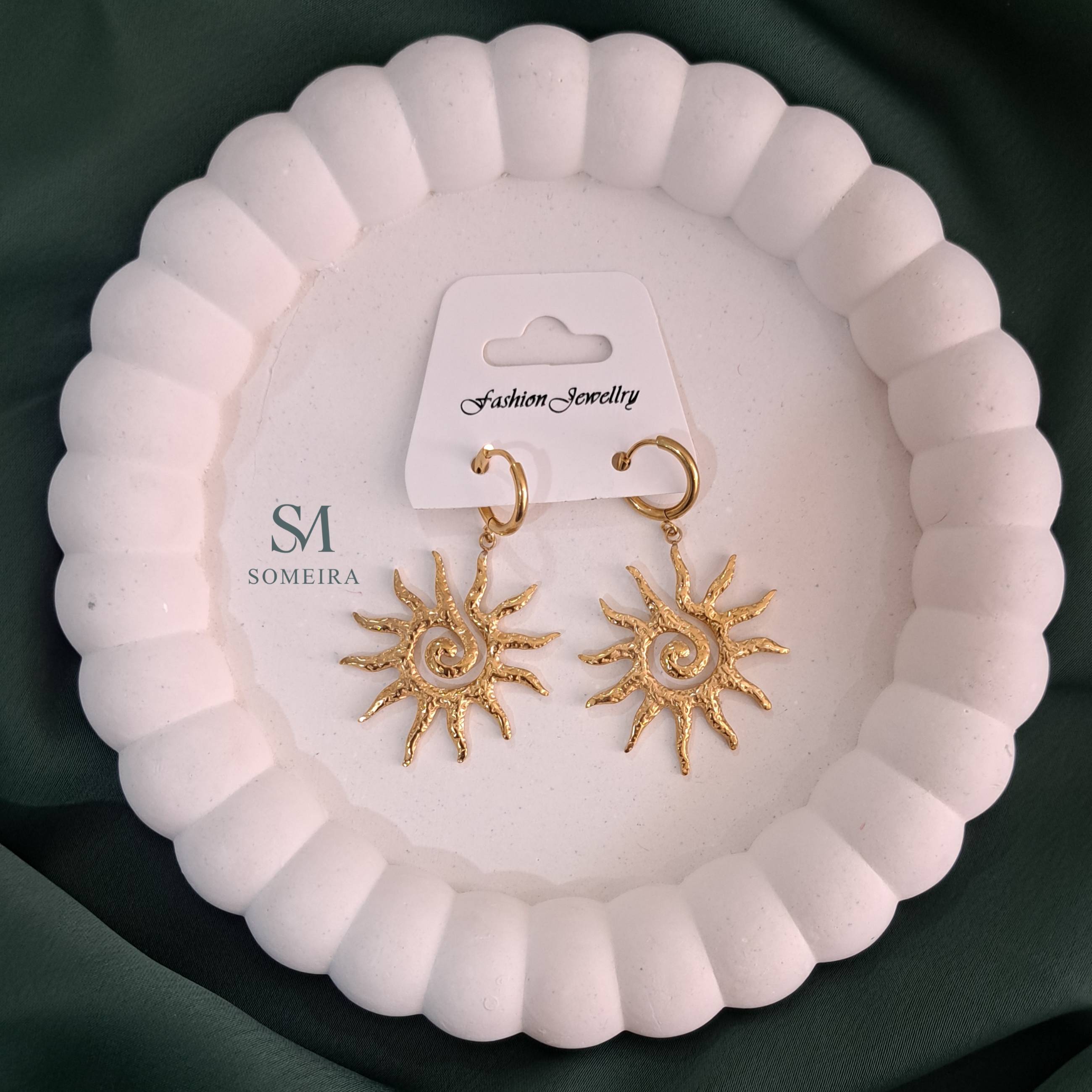 گوشواره دخترانه خورشیدی کد ۰۴۸